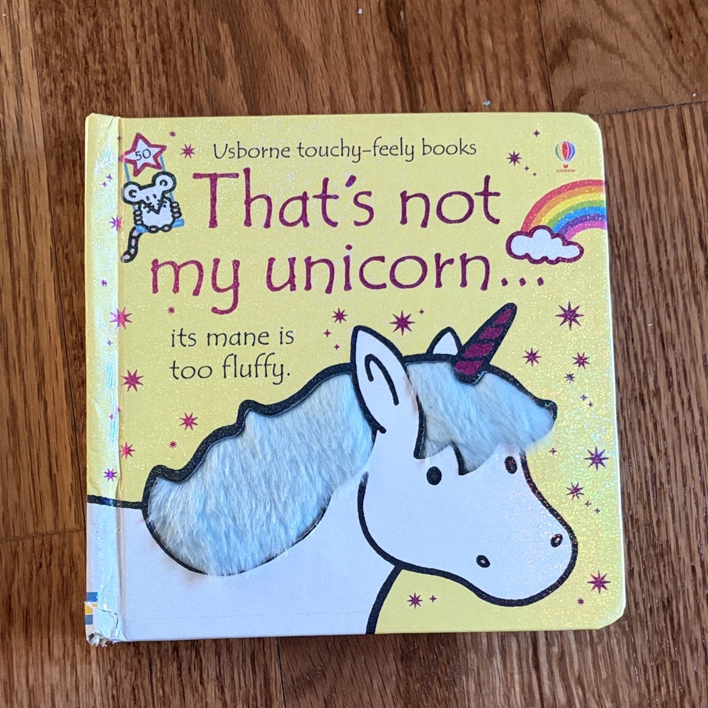 Usborne Interactive Unicorn Book - texture and in great condition